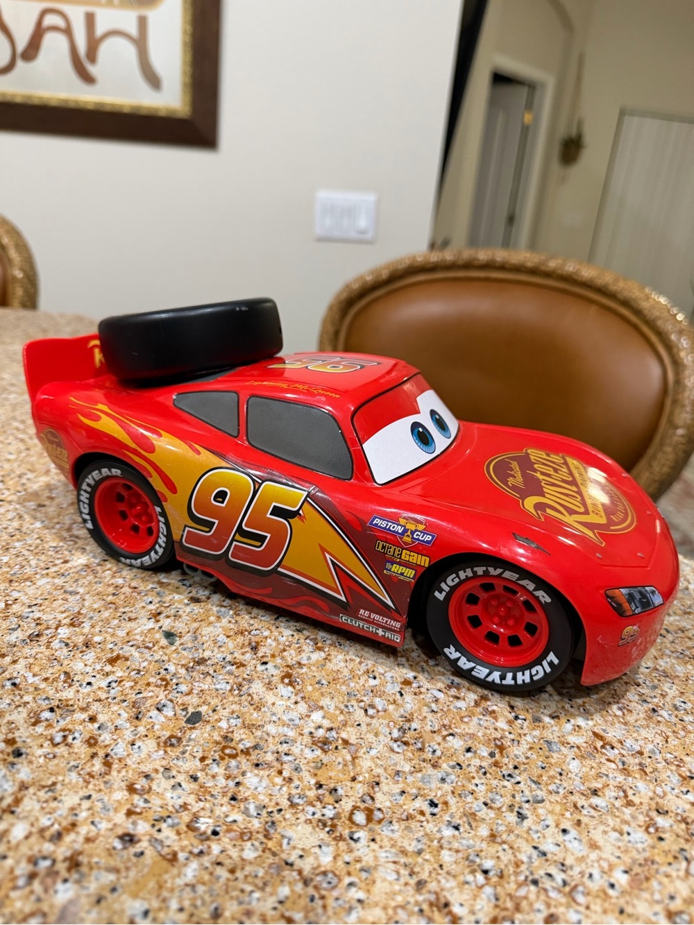 Lightning McQueen RC and bubble maker Toy Car